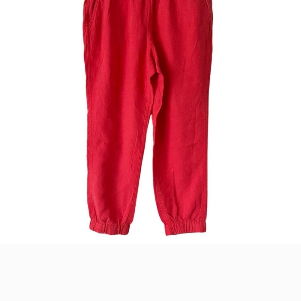 J. Crew Coral Pink Seaside Linen Lyocell Blend Pull On Pants Women’s Size 6